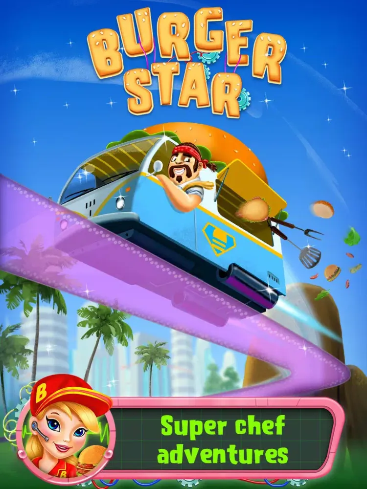 Burger Star - Super Chef Adventures iPad  스크린샷