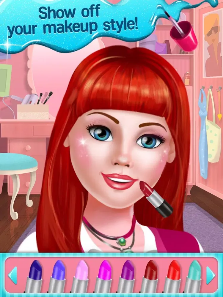 College Chic Makeover - Spa & Salon Day: Dress Up, Make Up, Photo Fun & Card Maker iPad  स्क्रीनशॉट