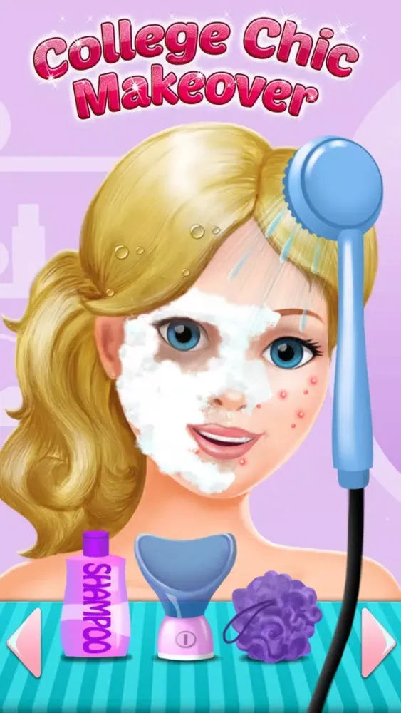 College Chic Makeover - Spa & Salon Day: Dress Up, Make Up, Photo Fun & Card Maker स्क्रीनशॉट