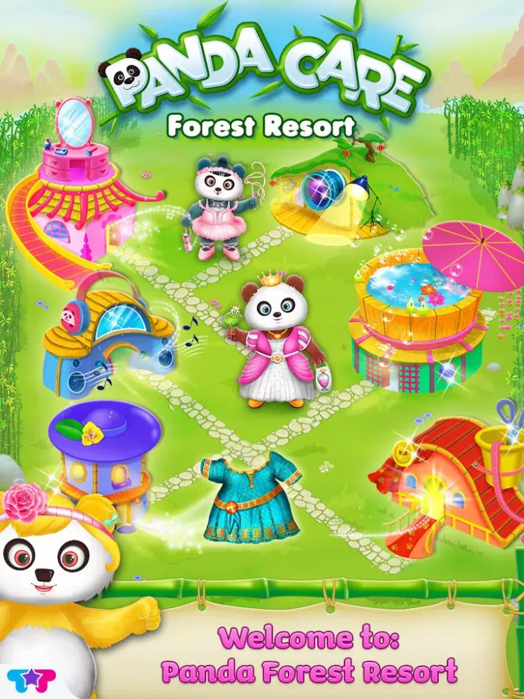 Panda Care Forest Resort - Pamper, Style & Play iPad 應用截圖