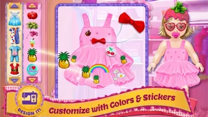 Capturas de pantalla de Design It! - Baby Fashion Designer: Dress Up , Make Up and Outfit Maker & Tailor
