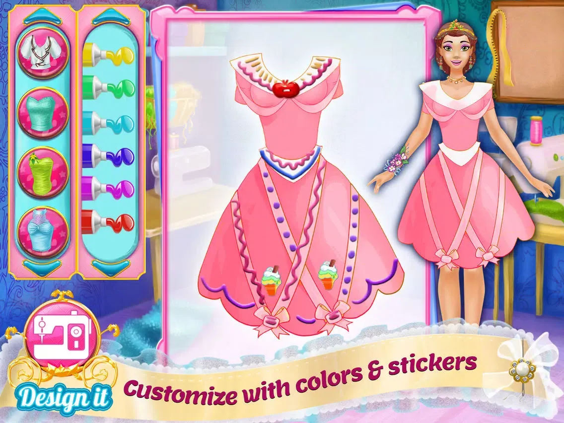 Tangkapan layar Design It! Princess Fashion Makeover: Outfit Maker iPad 