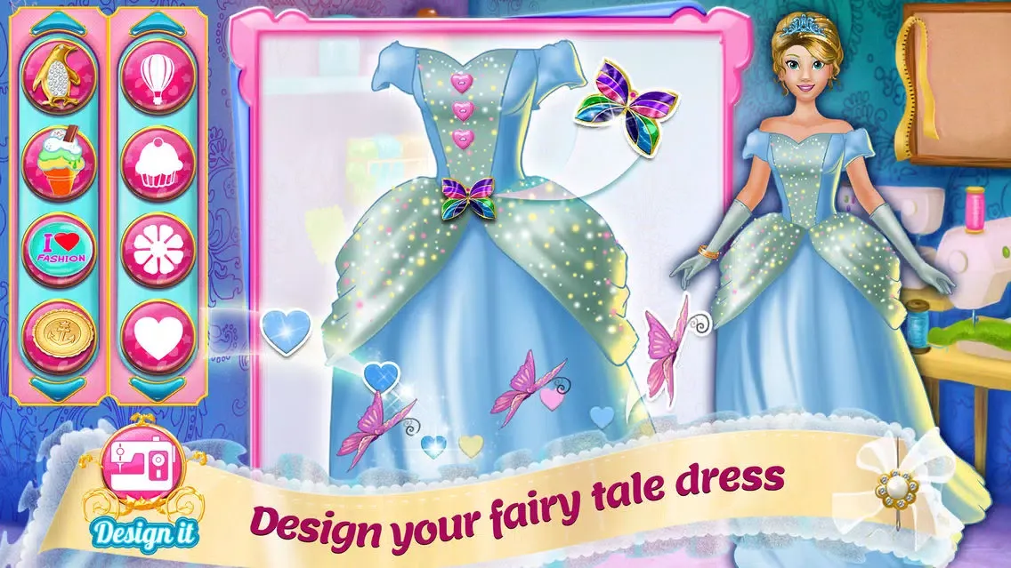 Tangkapan layar Design It! Princess Fashion Makeover: Outfit Maker