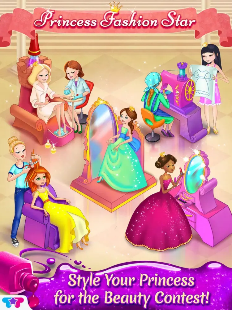 ภาพหน้าจอของ Princess Fashion Star - Royal Beauty Contest iPad 