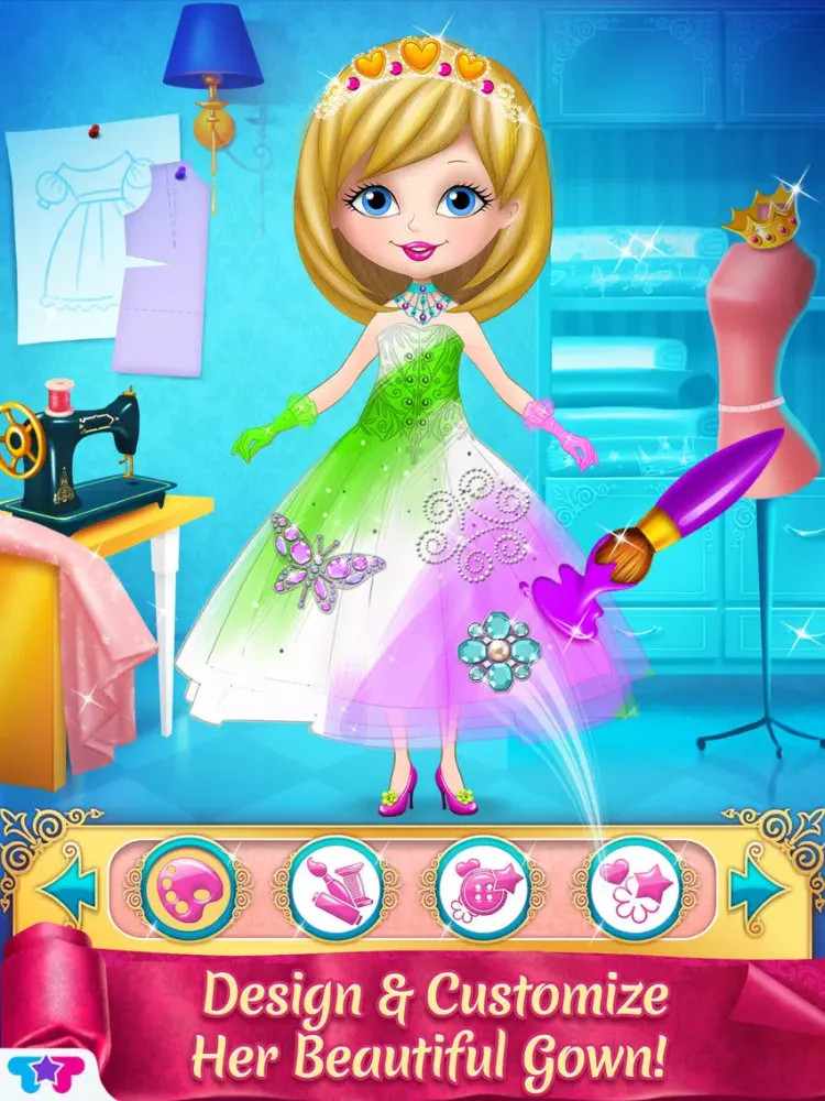 ภาพหน้าจอของ Princess Fashion Star - Royal Beauty Contest iPad 