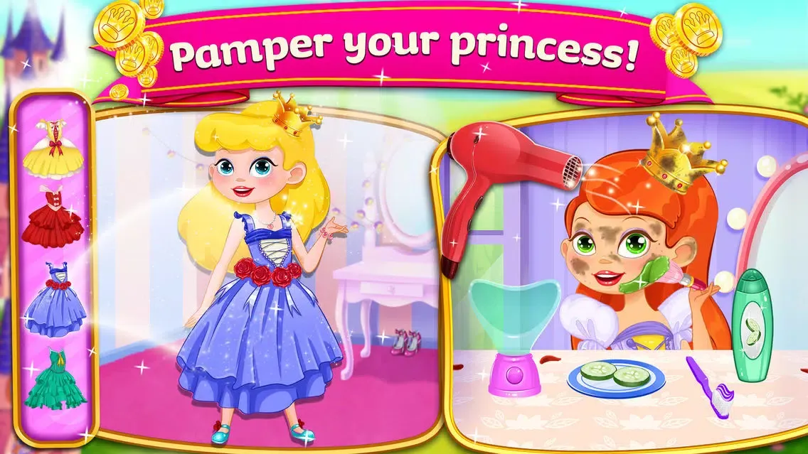 Capturas de tela do Princess Dream Palace - Spa and Dress Up Party