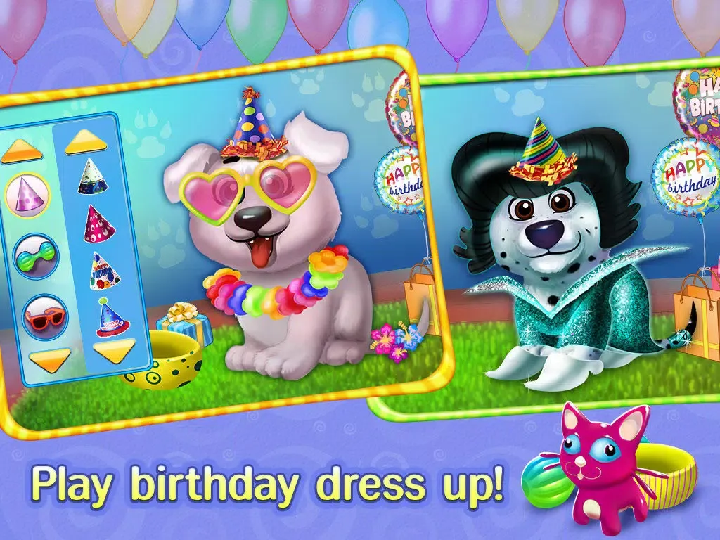 Screenshot di Puppy's Birthday Party - Care, Dress Up & Play! iPad 