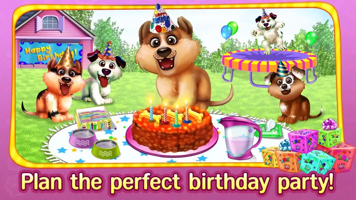 Screenshot di Puppy's Birthday Party - Care, Dress Up & Play!
