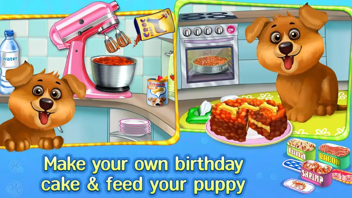 Screenshot di Puppy's Birthday Party - Care, Dress Up & Play!