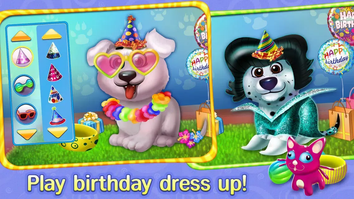Screenshot di Puppy's Birthday Party - Care, Dress Up & Play!