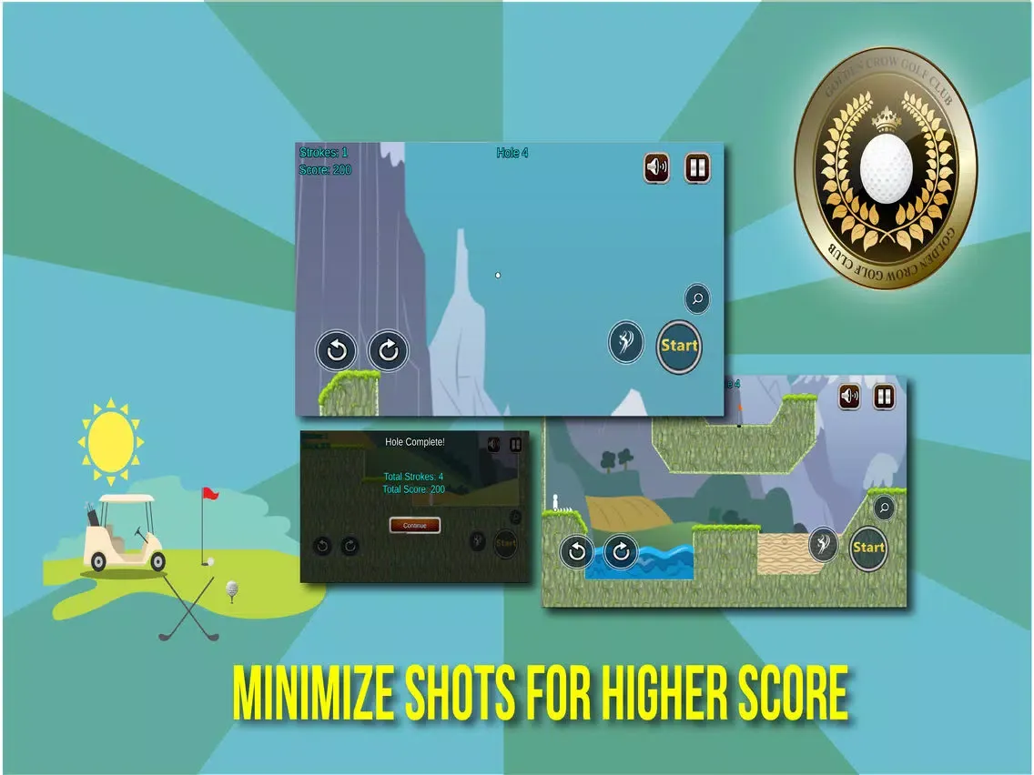 Capturas de tela do Mini Golf: Power Shot iPad 