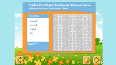 Capturas de tela do Basic English Grammar Book for Adjectives Words