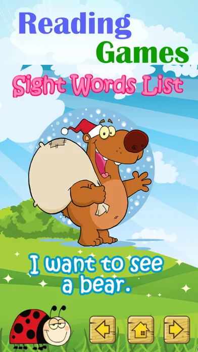 First Reading Sight Word Games Screenshots