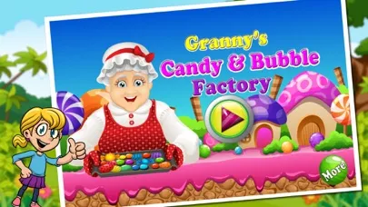 Granny's Candy & Bubble Gum Factory Simulator - Learn how to make sweet candies & sticky gum in sweets factory Screenshots