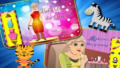 Grandma's Party Makeover Salon - Make the Granny look young & cute for Grandpa Ekran Görüntüleri