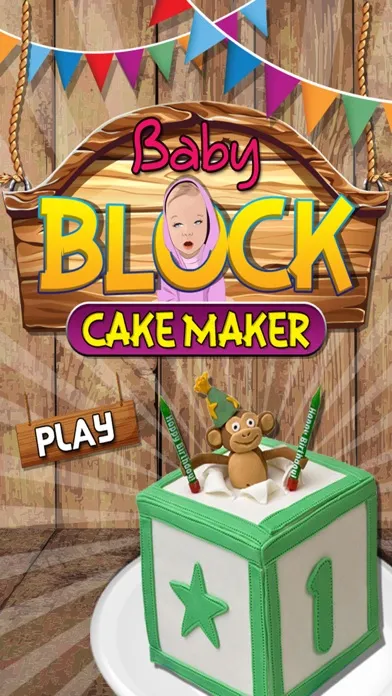 Baby Block Cake Maker - Make a cake with crazy chef bakery in this kids cooking game应用截图
