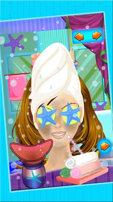 Capturas de tela do Mermaid Princess Spa Makeover Salon - An Underwater aquatic dress up & make up fairy tale game for girls