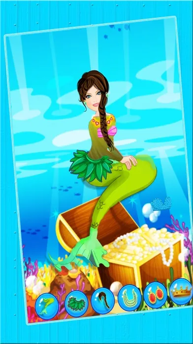 Capturas de tela do Mermaid Princess Spa Makeover Salon - An Underwater aquatic dress up & make up fairy tale game for girls