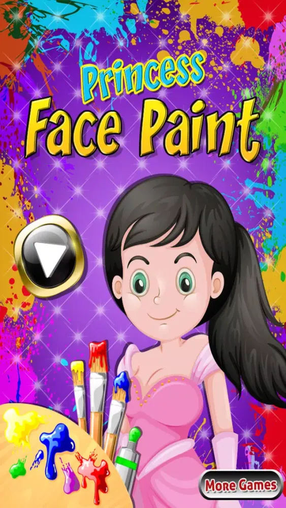 Capturas de pantalla de Princess Face Paint - A tattoo maker & funny face mask virtual makeover game