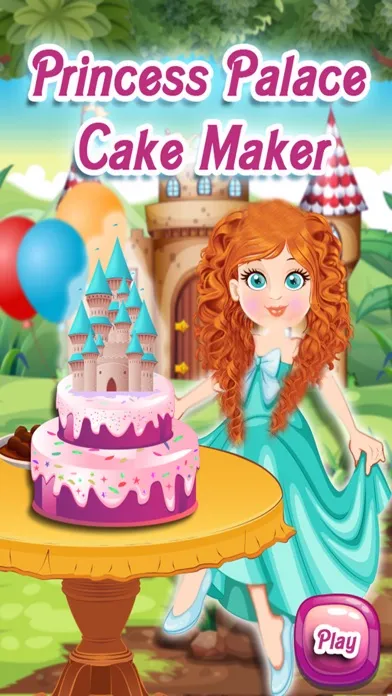 ภาพหน้าจอของ Princess Palace Cake maker - Bake a cake in this crazy chef parlour & desserts cooking game