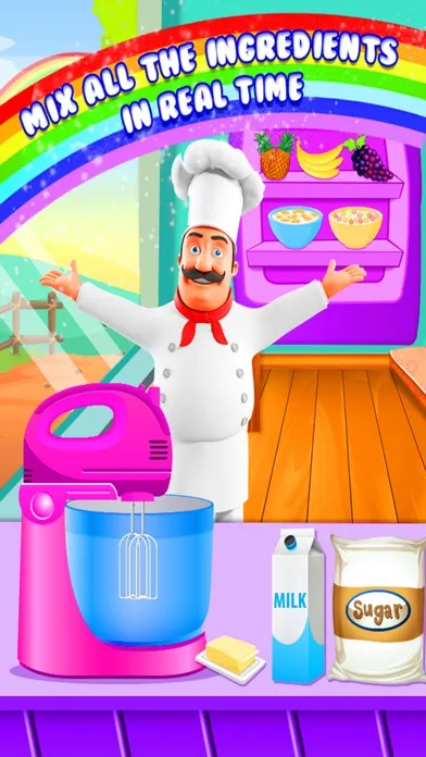 تصاویر Rainbow Cake Maker - Cooking Rainbow Birthday Cake