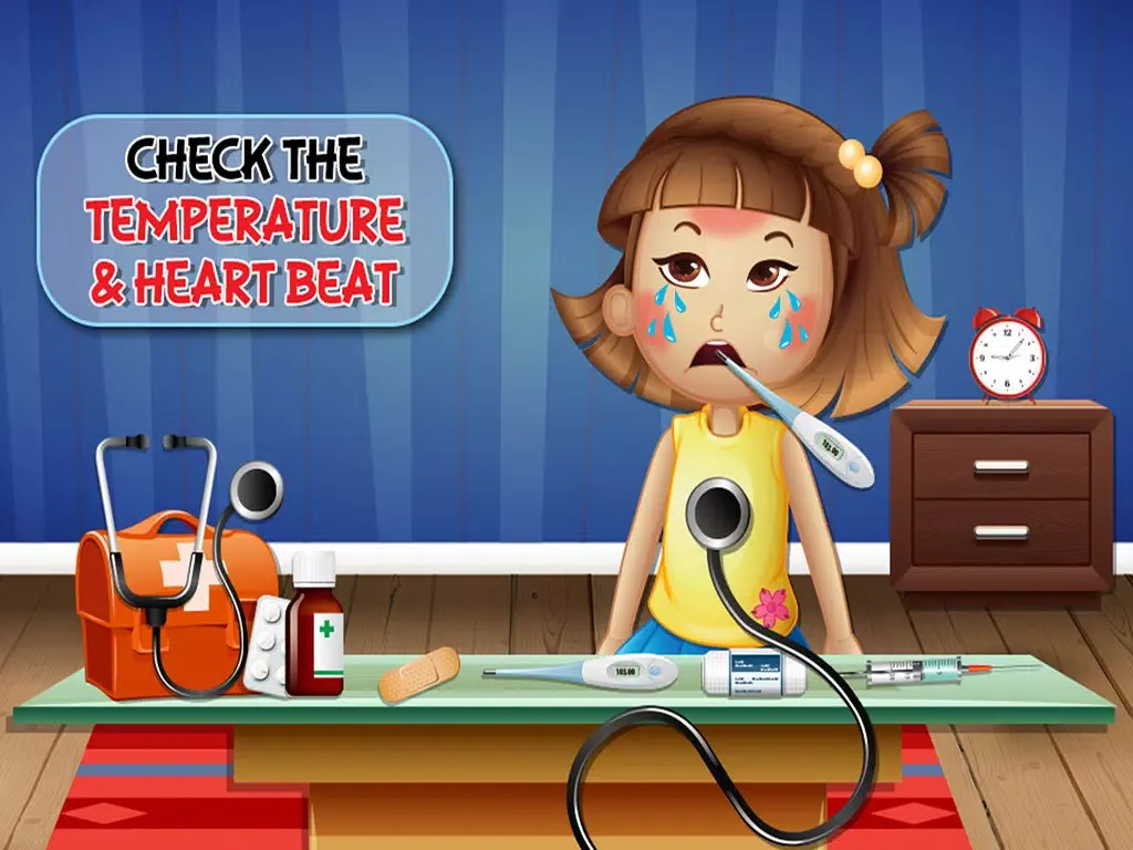 Sick Baby Care - A little doctor first aid salon & baby hospital care game iPad Screenshots