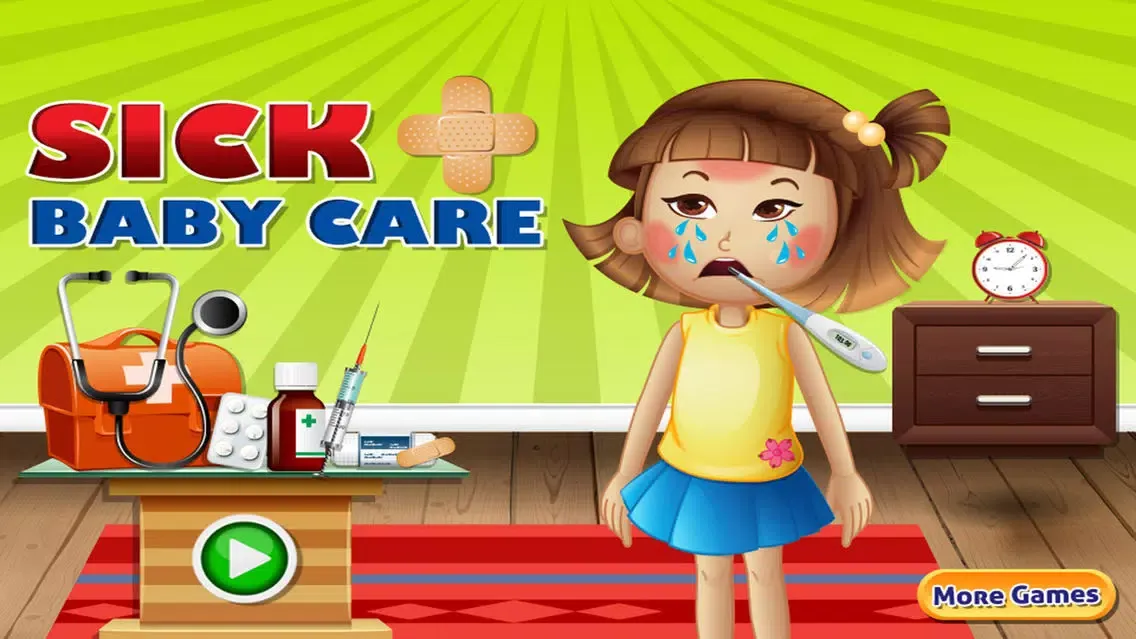 Sick Baby Care - A little doctor first aid salon & baby hospital care game Screenshots