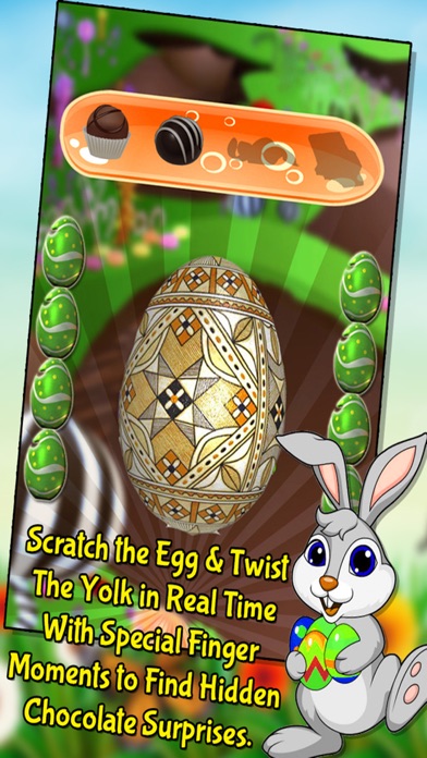 Surprise Eggs Easter's Greetings - Peel, scratch & squeeze the yolk to collect hidden gifts in Bunny's Easter basket应用截图