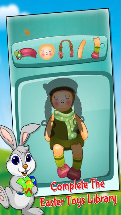 Surprise Eggs Easter's Greetings - Peel, scratch & squeeze the yolk to collect hidden gifts in Bunny's Easter basket应用截图