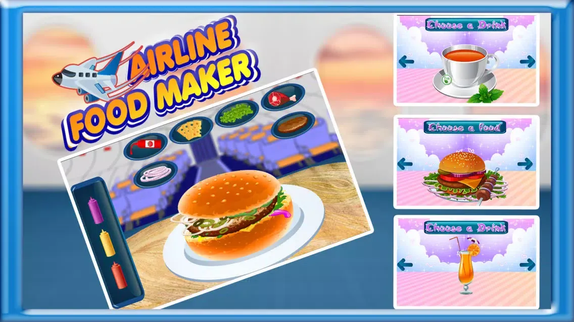 Zrzuty ekranu Airline Food Maker – Cooking fun for crazy chefs