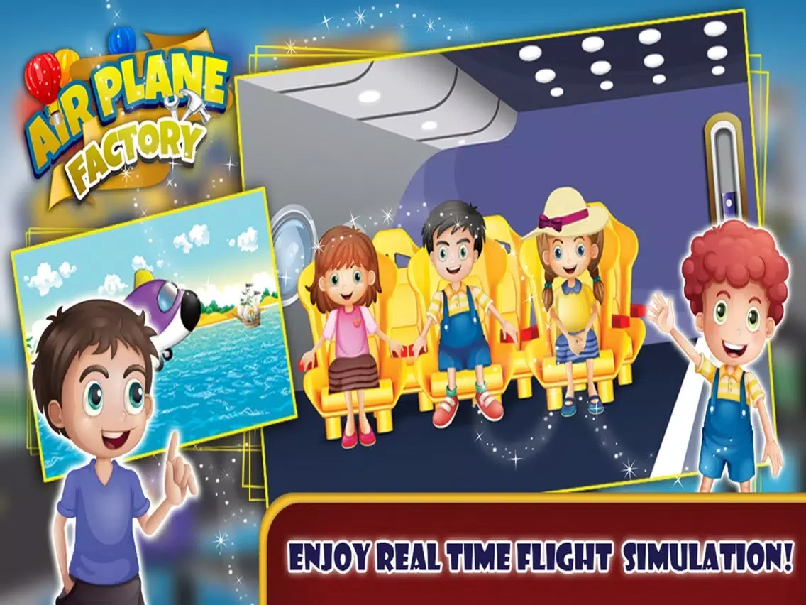 Airplane Factory – Build & design aircraft in this mechanic game for kids iPad  スクリーンショット