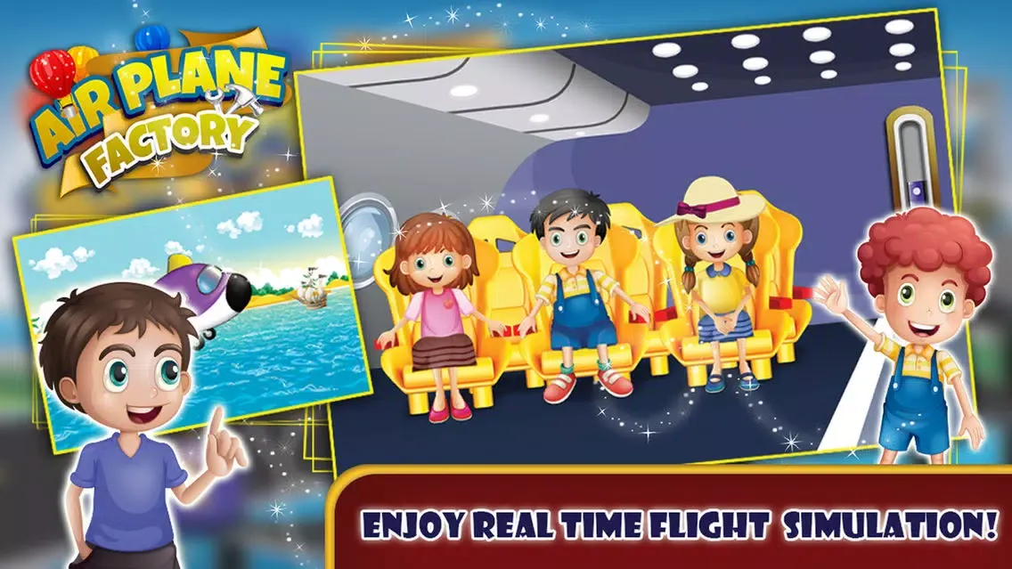 Airplane Factory – Build & design aircraft in this mechanic game for kids スクリーンショット