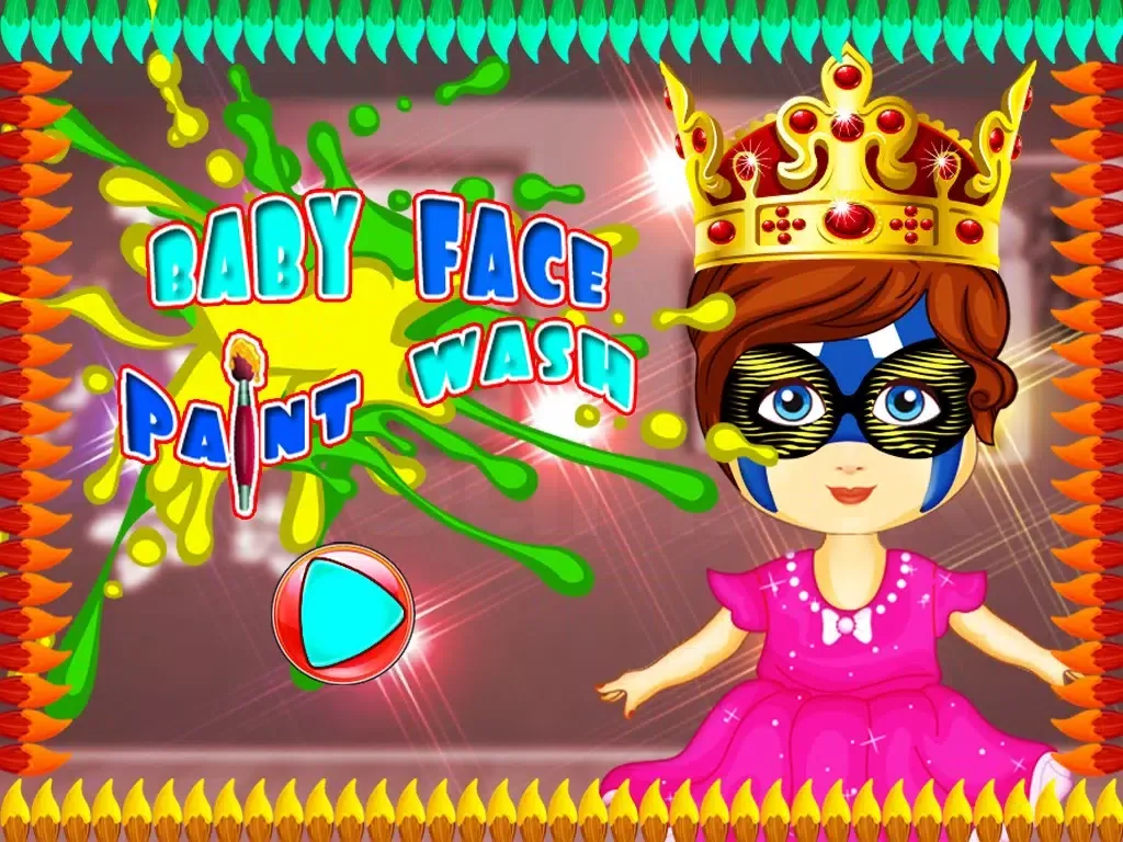 Ảnh chụp màn hình của Baby Face Paint Wash – kids face painting & makeover salon game iPad 