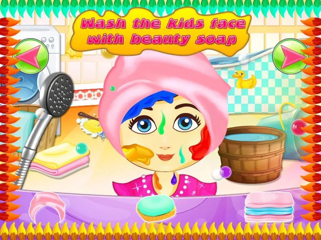Ảnh chụp màn hình của Baby Face Paint Wash – kids face painting & makeover salon game iPad 
