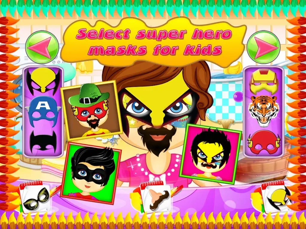 Ảnh chụp màn hình của Baby Face Paint Wash – kids face painting & makeover salon game iPad 