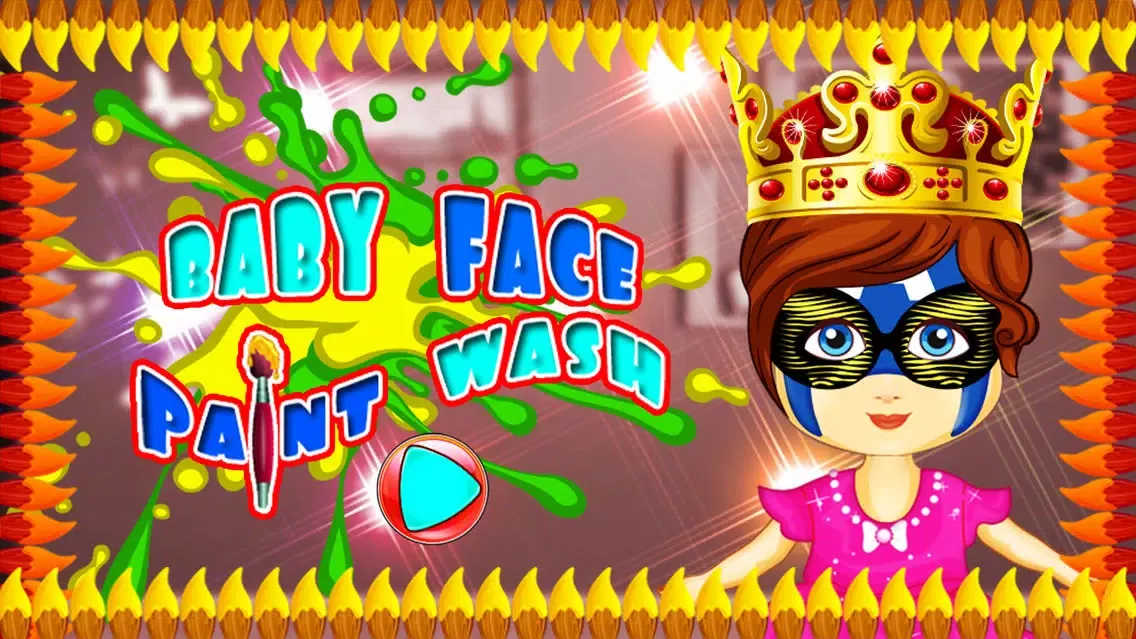 Ảnh chụp màn hình của Baby Face Paint Wash – kids face painting & makeover salon game