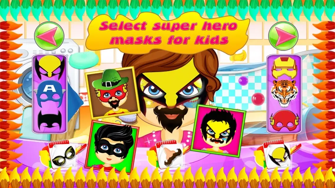 Ảnh chụp màn hình của Baby Face Paint Wash – kids face painting & makeover salon game