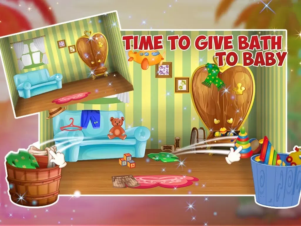تصاویر Baby Photo Booth Selfie – Crazy kids’ bath, dress up & salon game iPad 