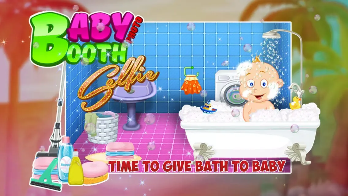 تصاویر Baby Photo Booth Selfie – Crazy kids’ bath, dress up & salon game