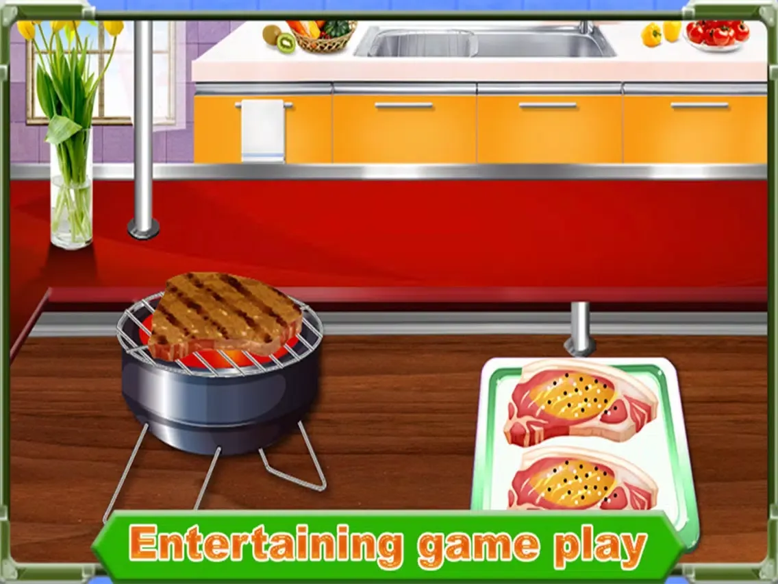 BBQ Beef Chef Cooking – Food Maker Game iPad 应用截图