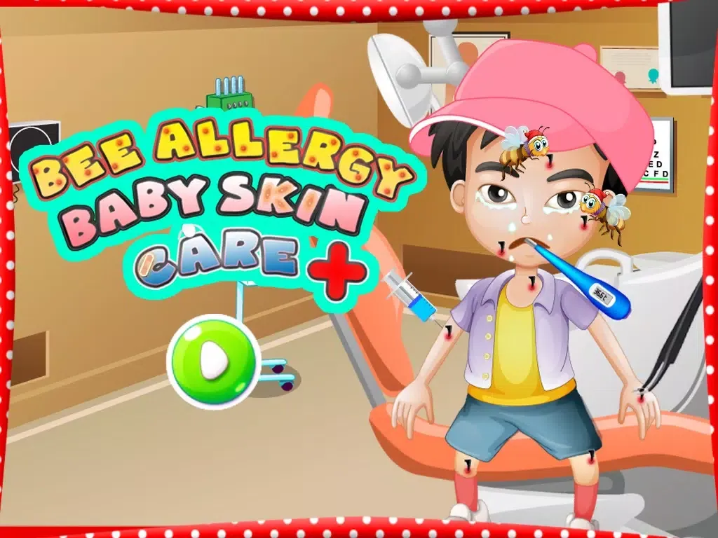 Capturas de tela do Bee Allergy Baby Skin Care – Crazy doctor & virtual hospital game for little kids iPad 