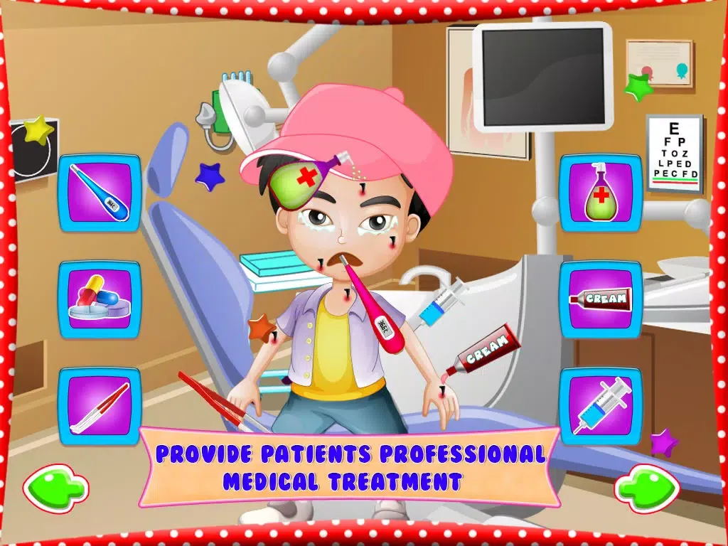 Capturas de tela do Bee Allergy Baby Skin Care – Crazy doctor & virtual hospital game for little kids iPad 