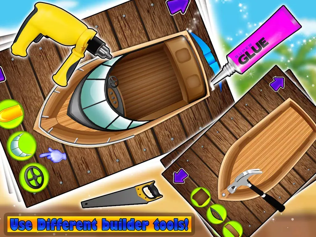 Build a Boat – Crazy builder & mechanic garage game for kids iPad 應用截圖