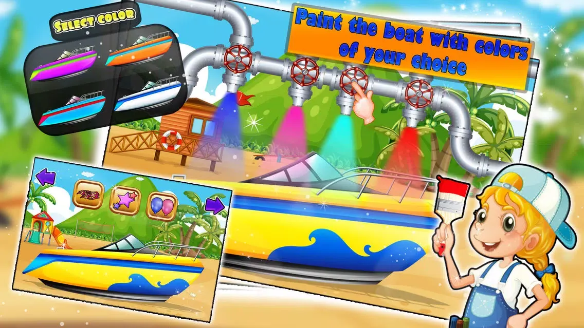 Build a Boat – Crazy builder & mechanic garage game for kids應用截圖