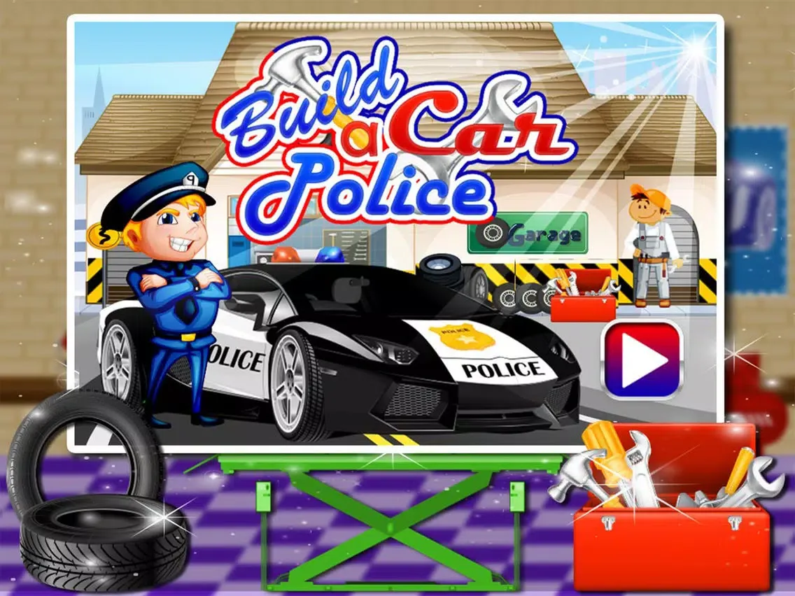 Build a Police Car – Vehicle maker game iPad 应用截图