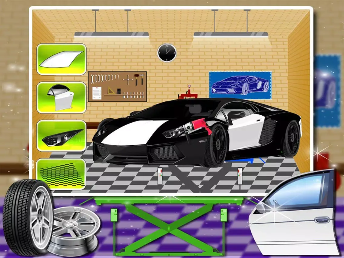 Build a Police Car – Vehicle maker game iPad 应用截图