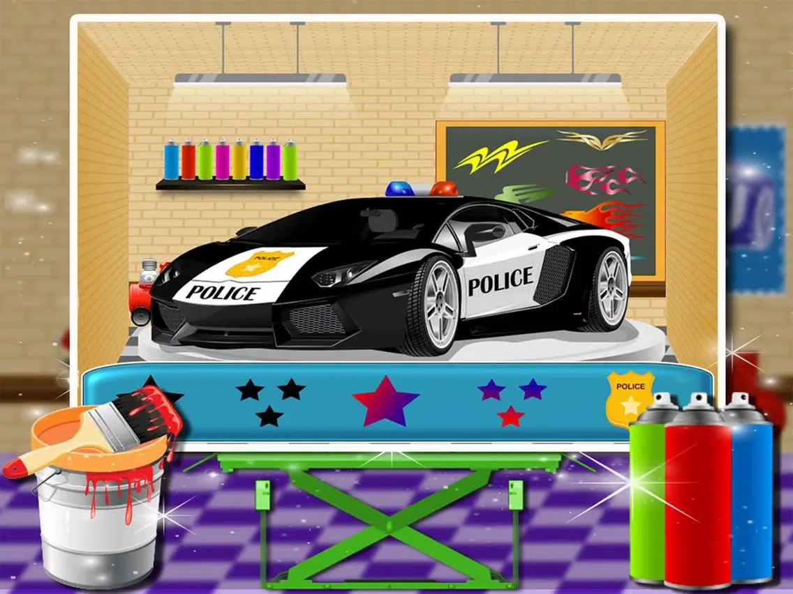 Build a Police Car – Vehicle maker game iPad 应用截图