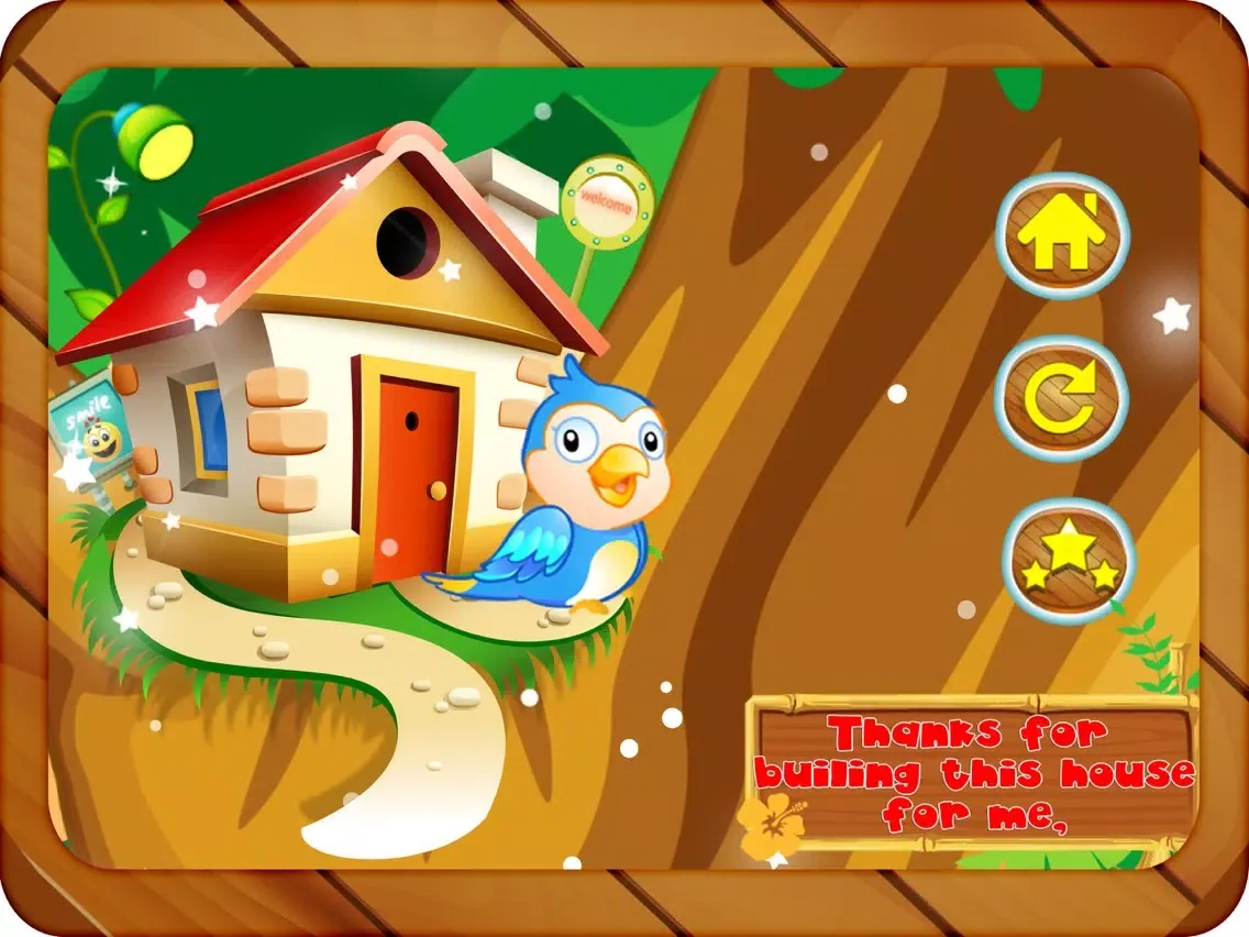 Build a Bird House – Make a tree home for little pet animal & decorate it iPad  스크린샷