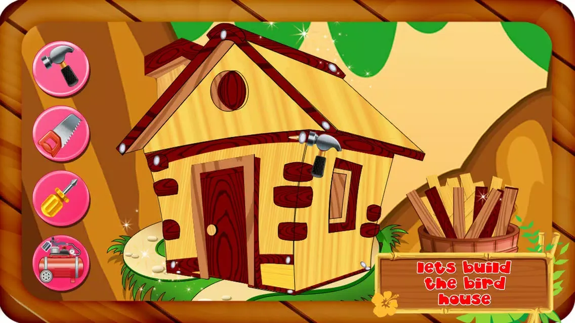Build a Bird House – Make a tree home for little pet animal & decorate it 스크린샷