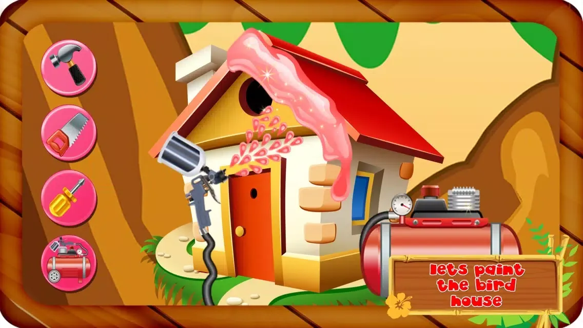 Build a Bird House – Make a tree home for little pet animal & decorate it 스크린샷